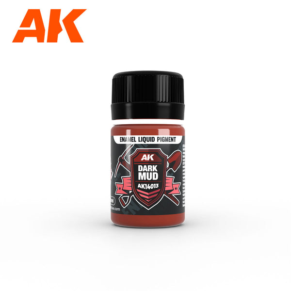 AK Interactive 14013 Dark Mud -  Enamel Liquid Pigment