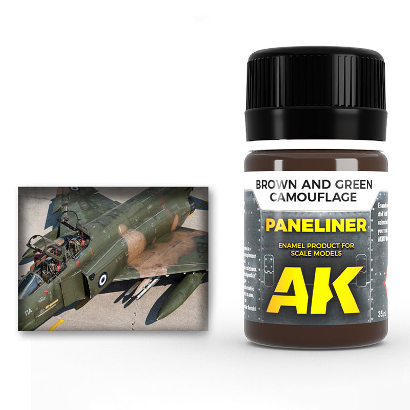 AK Interactive 2071 Paneliner for Brown and Green Camouflage 35ml