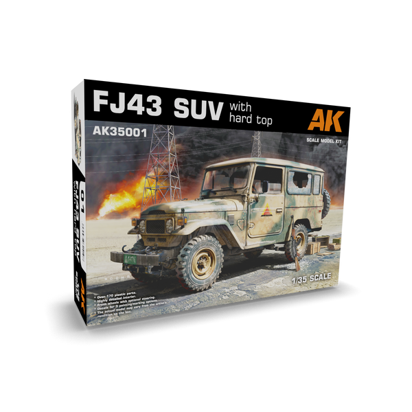 AK Interactive 35001 1/35 FJ43 SUV WITH HARD TOP
