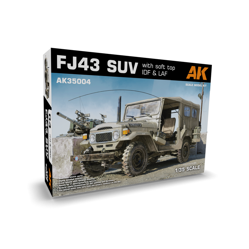 AK Interactive 35004 1/35 FJ43 SUV WITH SOFT TOP IDF & LAF 1/35