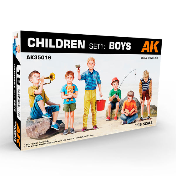 AK Interactive 35016 1/35 CHILDREN SET 1: BOYS