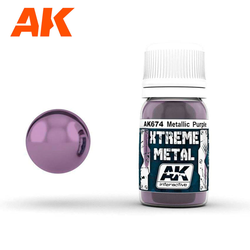 AK Interactive 674: Xtreme Metal Metallic Purple 30ml