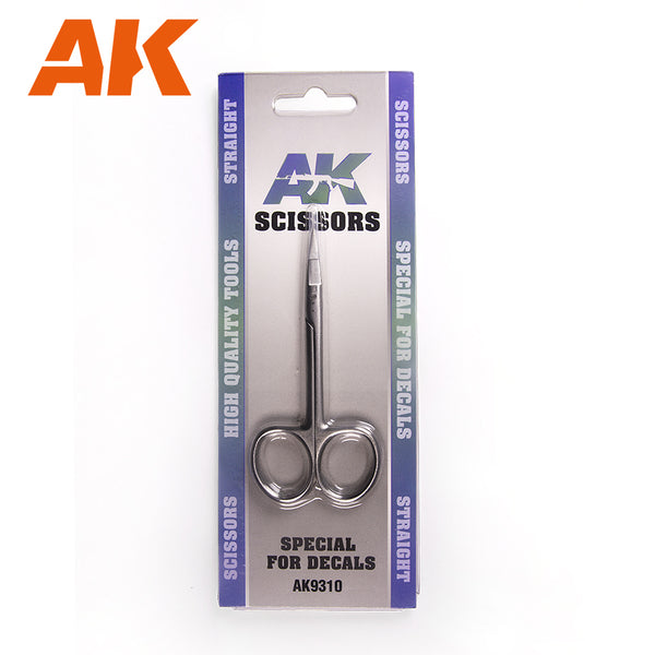 AK Interactive 9310 Straight Scissors for Decals and Paper