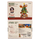 Robotime AMS01 Christmas Melody Tree Rotating Music Box 3D Wooden Puzzle
