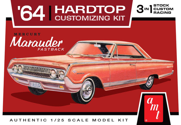AMT 1294 1/25 1964 Mercury Marauder Fastback Hardtop Customizing Car (3 in 1)