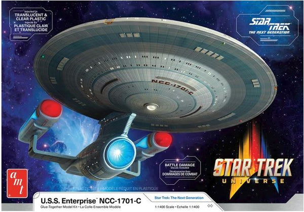 AMT 1332M 1/1400 Star Trek U.S.S Enterprise NCC-1701-C Translucent & Clear Plastic
