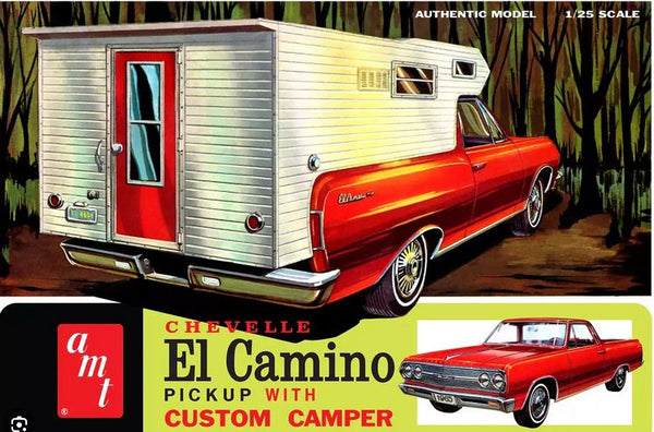 AMT 1364 1/25 1965 Chevy El Camino w/Camper