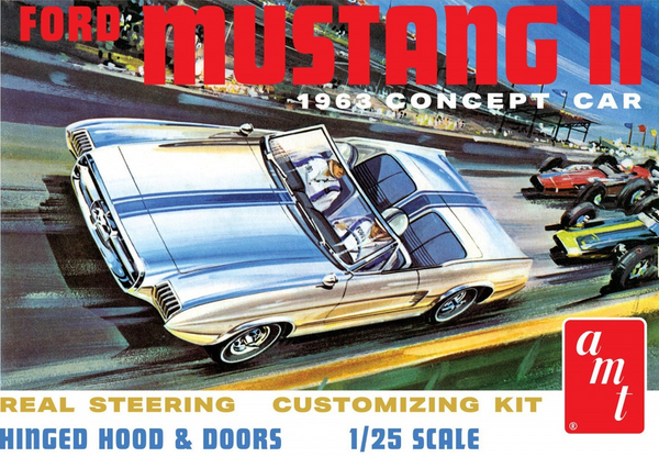 AMT 1369 1/25 1963 Ford Mustang II Concept Car