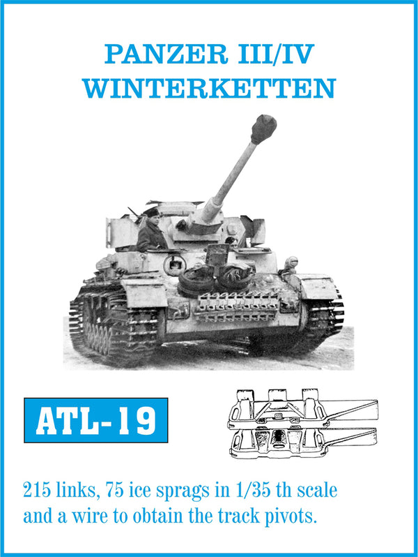 Friulmodel ATL-19 1/35 Panzer III/IV Winterkette metal track set