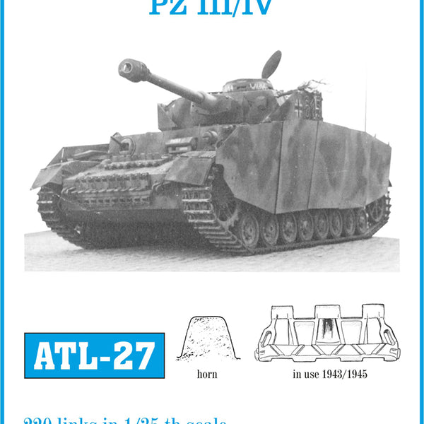 その他 Friulmodel 1/35 PZ III/IV ATL-27 Friulmodel ATL-027 1/35 Panzer III / IV 1943-45