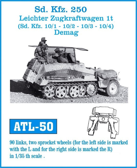 Friulmodel ATL-50 1/35 Sd Kfz. 250/ Leichter Zugkraftwagen 1t. (Sd. Kfz 10/1- 10/2 – 10/3 – 10/4) Demag