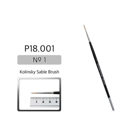 Vallejo P18-001 Kolinsky Sable Paint Brush No.1