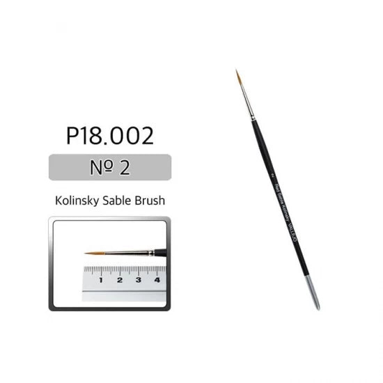 Vallejo P18-002 Kolinsky Sable Paint Brush No.2