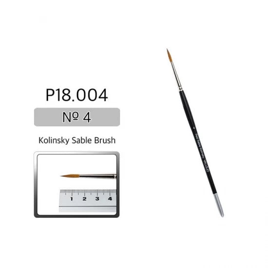 Vallejo P18-004 Kolinsky Sable Paint Brush No.4