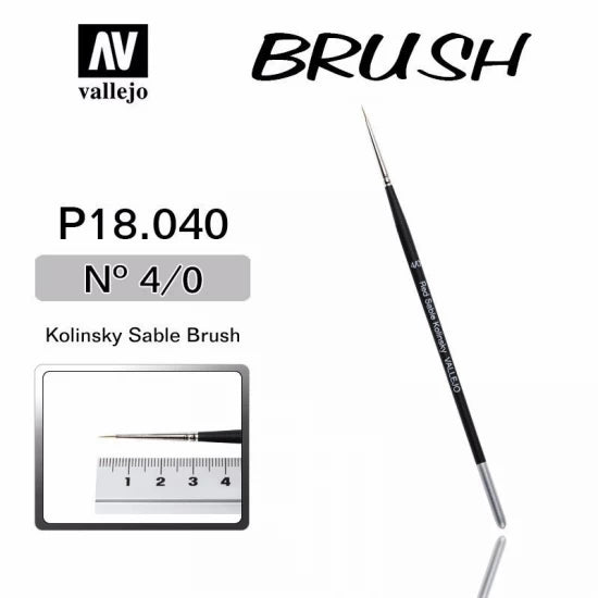 Vallejo P18-040 Kolinsky Sable Paint Brush No.4/0