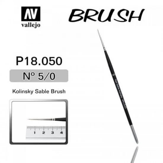 Vallejo P18-050 Kolinsky Sable Paint Brush No.5/0