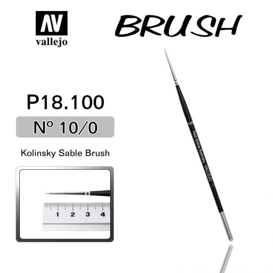 Vallejo P18-100 Kolinsky Sable Paint Brush No.10/0