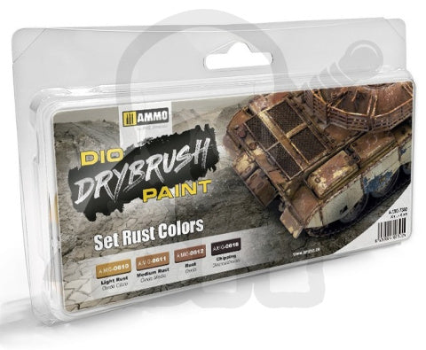 AMMO by Mig  7302 DRYBRUSH Set Rust Colors