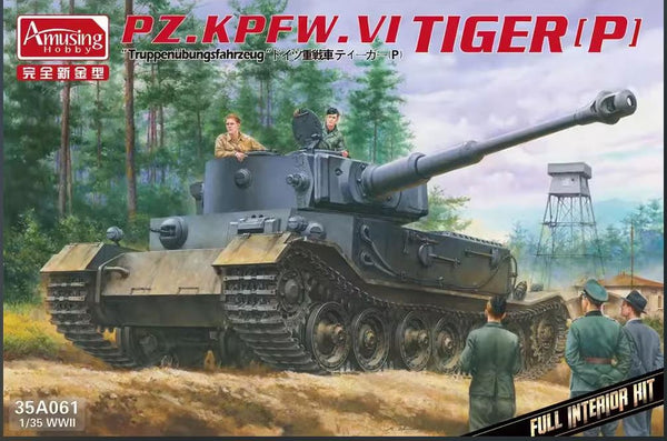 Amusing Hobby 35A061 1/35 PzKpfwg.VI Tiger(P) Truppenübfhz with FULL INTERIOR