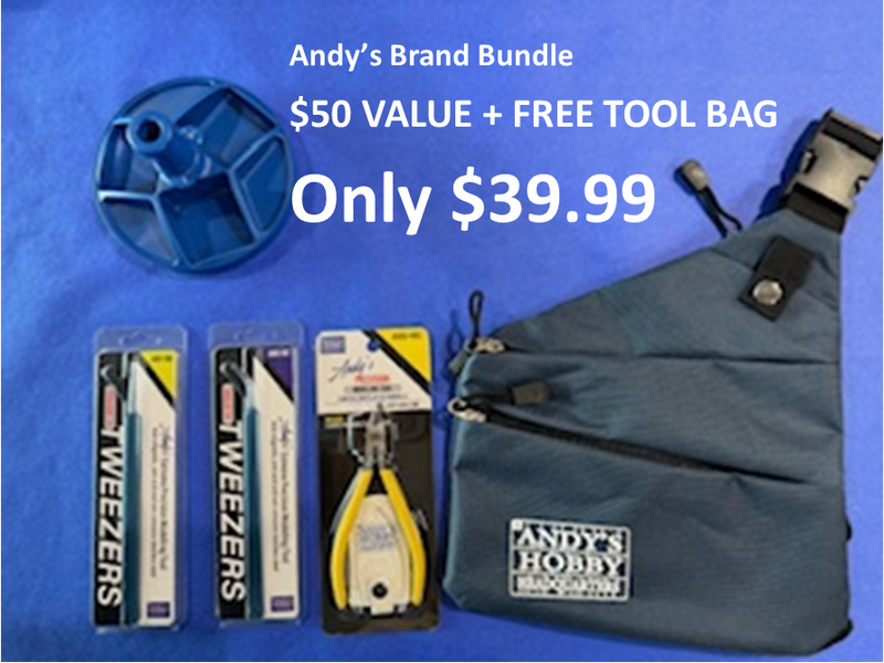 Andy's Hobby Headquarters BLACK FRIDAY BUNDLE Combo Pack + FREE TOOL BAG