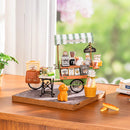 Robotime DG182 Rolife Aromatic Coffee Cart DIY Miniature House