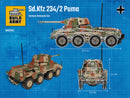 Build Army BA0234C WW2 German Puma Armoured Wheeled Vehicle Sd.Kfz. 234/2 (Camouflage)