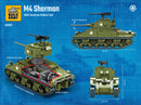 Build Army BA1001 WW2 American M4Sherman Tank