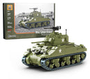 Build Army BA1001 WW2 American M4Sherman Tank