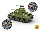 Build Army BA1001 WW2 American M4Sherman Tank