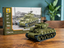 Build Army BA1002 WW2 American M4A3E8 Sherman Easy 8 Tank