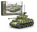 Build Army BA1002 WW2 American M4A3E8 Sherman Easy 8 Tank