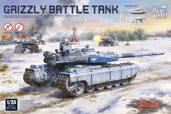 BORDER MODELS  BC002  1/35 GRIZZLY BATTLE TANK WITH LIGHT KIT