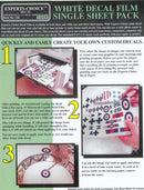 Bare-Metal BMF-126 White Laser Decal Paper 3-Pack