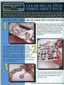 Bare-Metal BMF-123 Clear Laser Decal Paper 3-Pack