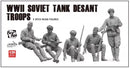 Border Model BR004 1/35 WWII Soviet Tank Desant Troops x 5 pcs resin figures