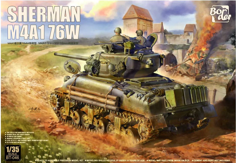 ***PRE-ORDER Border Model BT046 1/35 M4A1  76W Sherman PRE-ORDER***