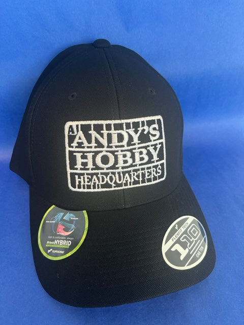 Official Andy's Hobby Headquarters Flexfit Cool & Dry Cap - BLACK/Adjustable Closure