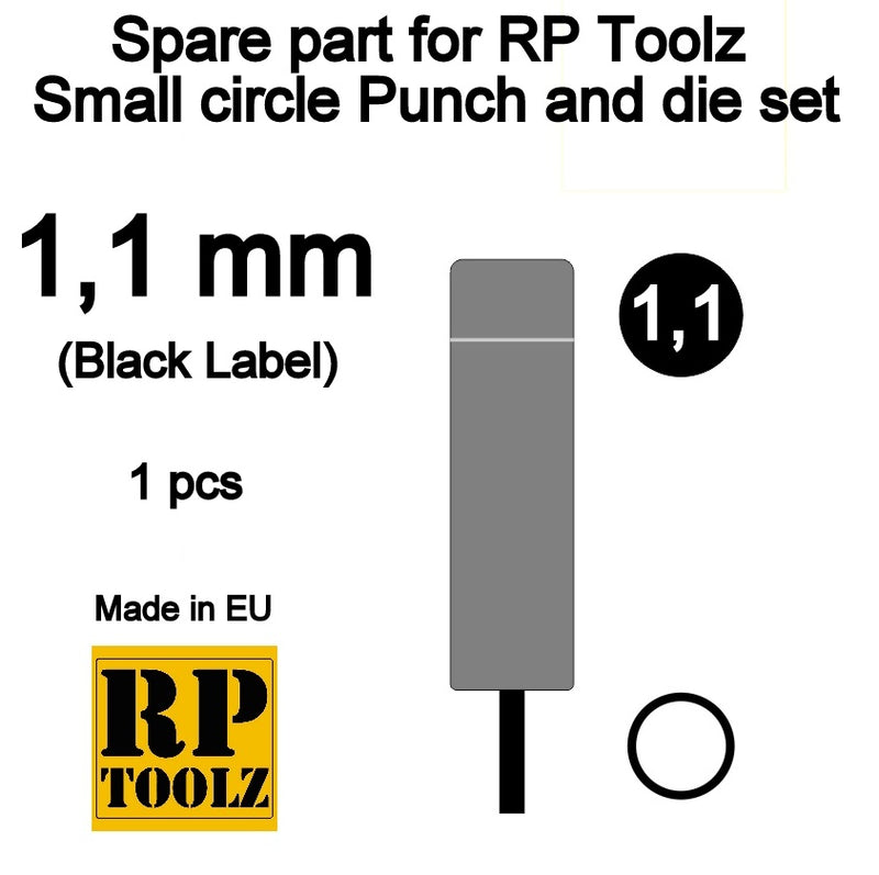 RP Toolz RP-PD-SP11  Punch and die set  circle - Replacement part 1.1mm