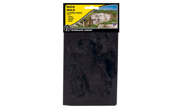 Woodland Scenics C1241 Layered Rock Mold