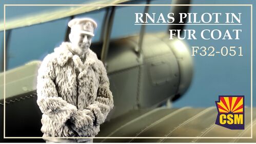 Copper State Models F32051 1/32 RNAS Pilot in Fur Coat - 1pc.