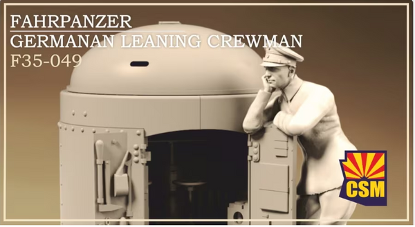 Copper State Models F35049 1/35 Fahrpanzer German Leaning Crewman