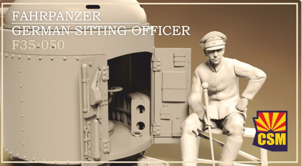 Copper State Models F35050 1/35 Fahrpanzer German Sitting Officer