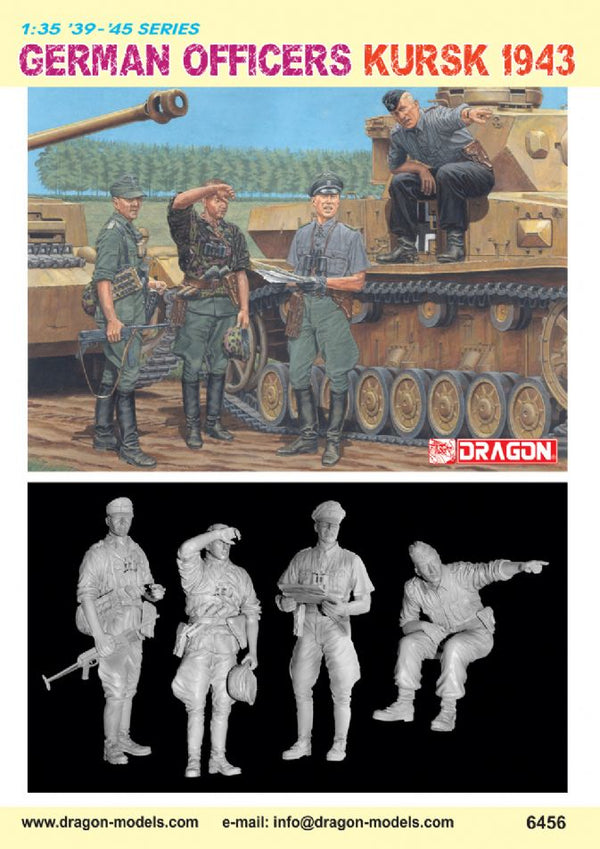 Dragon 6456 1/35 German Officers (Kursk 1943) - 4 figures