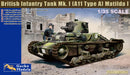 ***PRE-ORDER NOT IN STOCK Gecko Models 135GM0063 British Infantry Tank Mk. I (A11 Type I) Matilda I