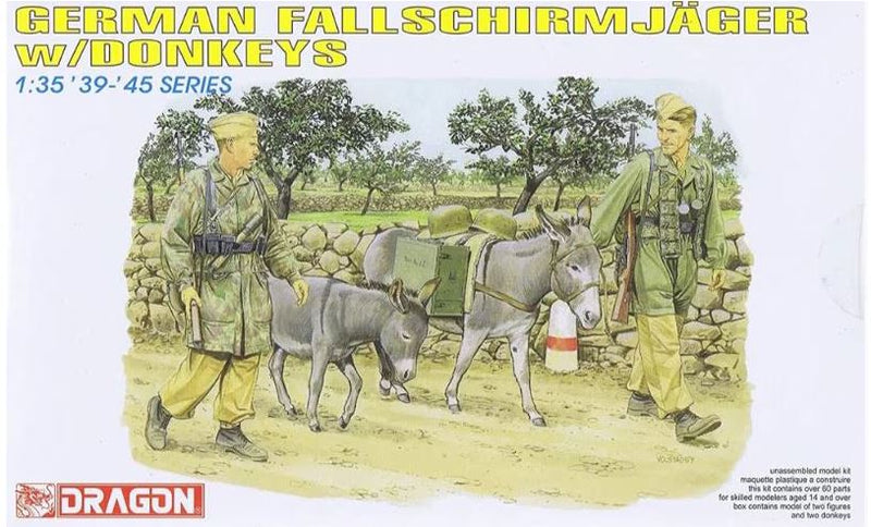 Dragon 6077 1/35 German Fallschirmjager w/Donkeys