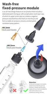 DSPIAE PT-D03 .3mm WASH-FREE PAINT BOTTLE NEEDLE