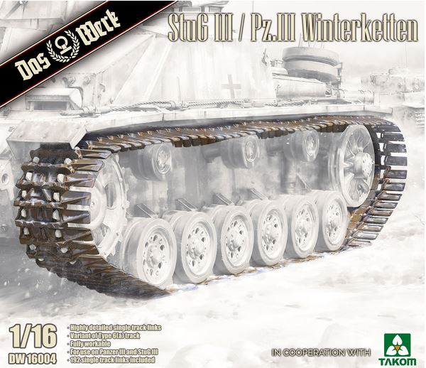 DAS WERK 16004 1/16 Pz.III / StuG III Winterketten (winter track) set