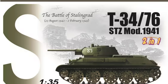 Dragon 6448 1/35 T-34/76 STZ Mod.1941 - 2 in 1 (The Battle of Stalingrad)