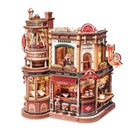 Robotime EAB02 ROKR Dream Coffee Factory DIY Mechanical 3D Wooden Puzzle