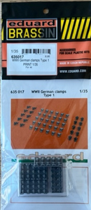 Eduard 635017 1/35 WWII German clamps Type 1 Brassin PRINT